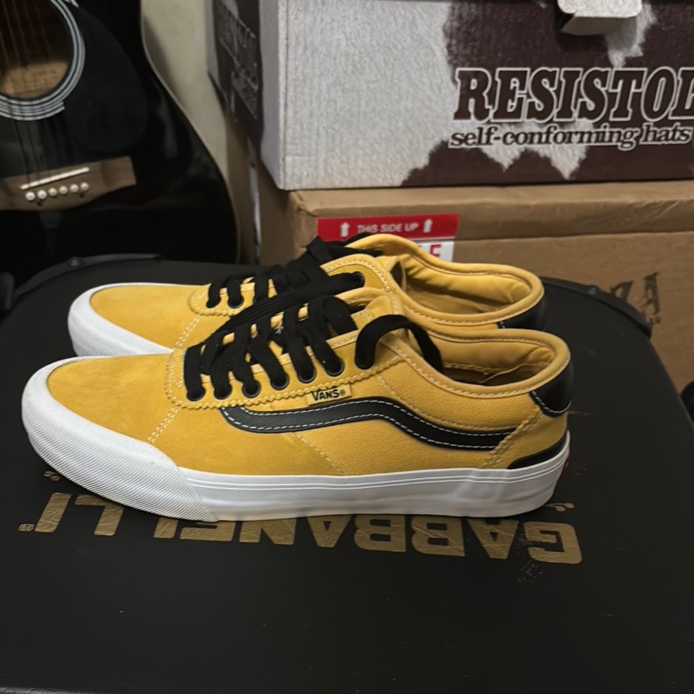 Vans Yellow and Black Sneakers